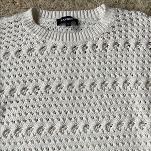 Express cream color sweater
